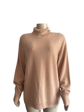 Pure Collection Cashmere  Turtleneck Sweater. Camel